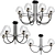 Elegant Ilona Chandeliers Set 3D model small image 7