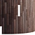 Striped Wood Light Panels: PBR 4K, 2 Mats 3D model small image 5