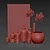 Modern Bathroom Accessories Set 3D model small image 4