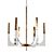 Elegant Acrylic Frame Chandelier 3D model small image 1