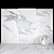Elegant Borghini White Marble Tiles 3D model small image 1