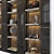 Versatile Shelving Unit: 63" Height 3D model small image 3