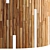 Striped Wood Light Panels - PBR 4K 3D model small image 5