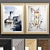 Modern Art Frame Set: 2 Frames with Textured Design 3D model small image 1