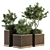 Concrete Box Outdoor Plants - Set 160 3D model small image 1