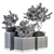 Concrete Box Outdoor Plants - Set 160 3D model small image 5