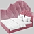 Elegant Carriage Coupler Bed 3D model small image 3