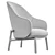 Modern Comfort Armchair: Norte 3D model small image 5