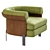 Matia Armchair: Luxurious Comfort and Style 3D model small image 2