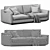 Modern Horm Ellington Sofa 3D model small image 5