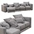 Modern Lewis Sofa: Montauksofa Excellence 3D model small image 5