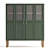 Andersen Green Sideboard 110cm - Stylish and Functional 3D model small image 1