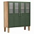 Andersen Green Sideboard 110cm - Stylish and Functional 3D model small image 3