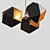 Modern Metal and Glass Pendant Lights 3D model small image 3