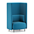 Elegant Buddy Hub Armchair 3D model small image 4