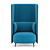 Elegant Buddy Hub Armchair 3D model small image 5