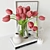Elegant Red Tulip Decor Set 3D model small image 2