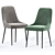 Modway Viscount Upholstered Dining Chair 3D model small image 2
