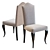 Elegant NEO Cara Hardwood Chair 3D model small image 2