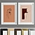 Modern Art Frame A82 - Wood and Metal Frames 3D model small image 2