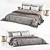 Luxury Linen Bedding Set 3D model small image 3