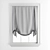 Elegant French Window Roman Blinds 3D model small image 4