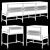 Modern Style Chest of Drawers and Bedside Tables 3D model small image 3