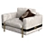 Sophisticated Madras Armchair 3D model small image 1