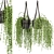 Rustic Hanging Plants Set with Macrame 3D model small image 1