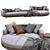 Luxury 2021 Sofa Connery by Minotti 3D model small image 1