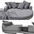 Luxury 2021 Sofa Connery by Minotti 3D model small image 5