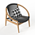 Elegant Frida Lounge Chair: Stylish Comfort for Any Space 3D model small image 2