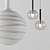 Spiral Glass Pendant Lamp 3D model small image 6