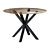 Modern Round Arya 119 Glass Table 3D model small image 1
