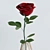 Elegant Red Rose Decor Set 3D model small image 3