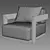 Restoration Hardware Milano Lounge Chair 3D model small image 2