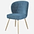 West Elm Greer Upholstered Chair: Chic Comfort for Your Dining Space 3D model small image 3