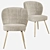 West Elm Greer Upholstered Chair: Chic Comfort for Your Dining Space 3D model small image 7