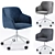 Elegant Elle Office Chair 3D model small image 1