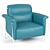 Elegant Amabile Chair 3D model small image 3