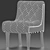 Regal Mesh-Living Chair: Download OBJ/FBX with MeshSmooth Modifier 3D model small image 9