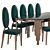 Zebranocasa Cratos Dining Set 3D model small image 5