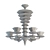 Elegant Lattimo Murano Chandelier 3D model small image 2