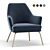 Habitat Celine Accent Chair - Stylish and Comfortable 3D model small image 1