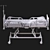 Advanced ICU Bed: Futuristic Rigged Hospital Equipment 3D model small image 9