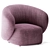 Sleek Swell Armchair by Grado 3D model small image 1