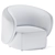 Sleek Swell Armchair by Grado 3D model small image 3