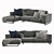 Grandmare Flexform Sofa+ Table 3D model small image 1