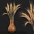 Elegant Wheat Bouquet 3D model small image 1