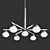 Elegant Dimmable LED Chandelier 3D model small image 1